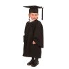 Child in graduation gown black colour