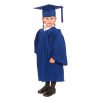 Child in graduation gown blue colour