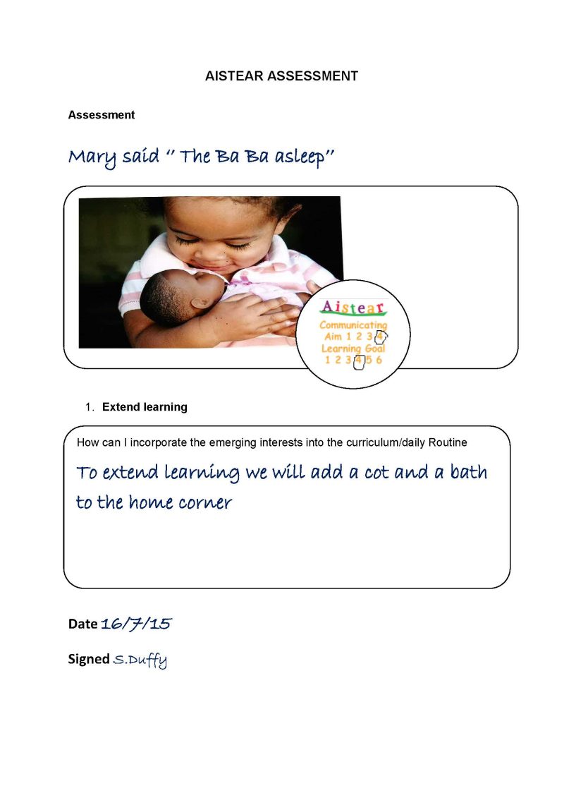 Aistear Stickers extremely popular with early years providers and primary teachers. Quick way to mark a reference to the Aistear Curriculum Framework