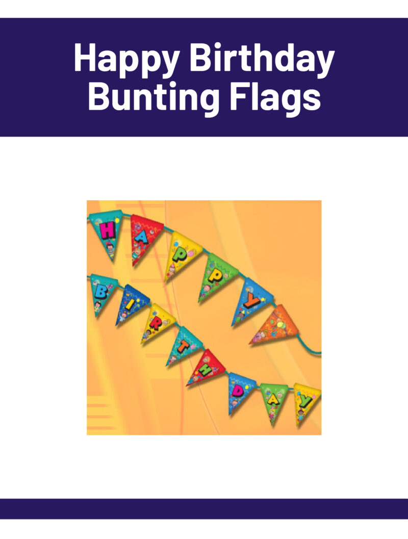 Happy Birthday Bunting Flags