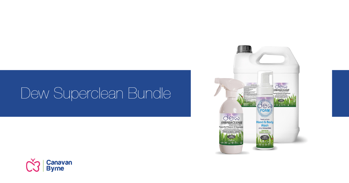 500ml Dew Superclean + Hand and Body Foam + 5L Superclean / Hand and