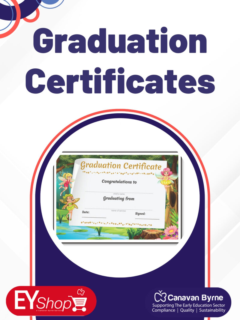 Graduation Certificates (Pack of 20 certificates in English or Irish)