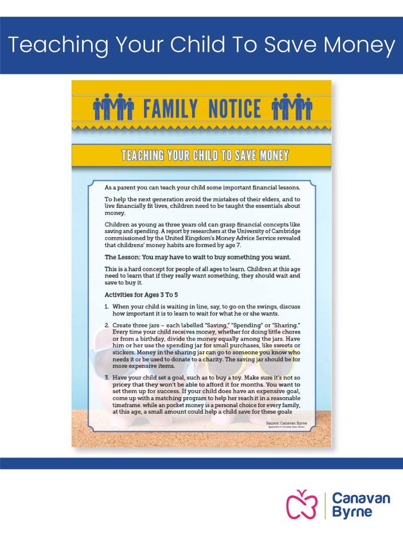 Teaching Your Child To Save Money