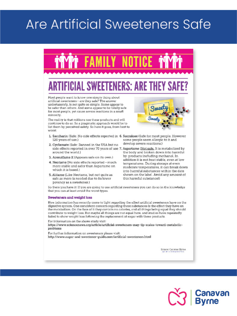 Are Artificial Sweeteners Safe