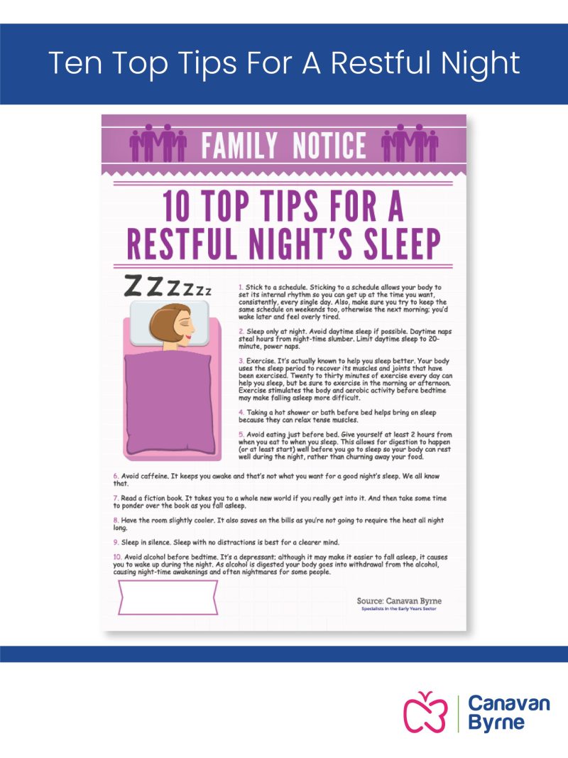 Ten Top Tips For A Restful Night