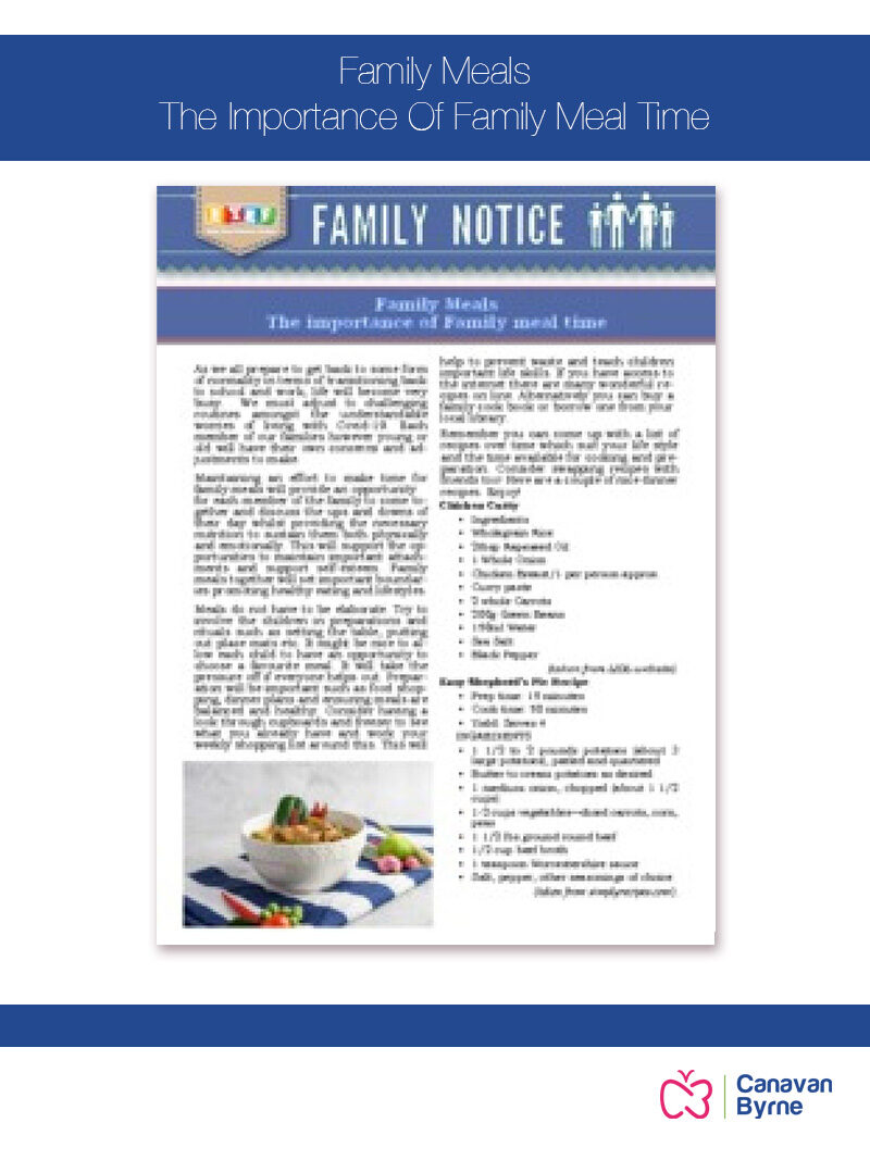 Family Meals – The Importance Of Family Meal Time