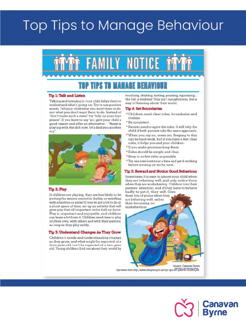 Top Tips To Manage Behaviour