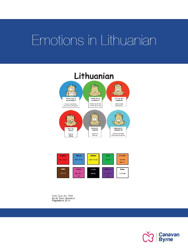 Emotions – Lithuanian