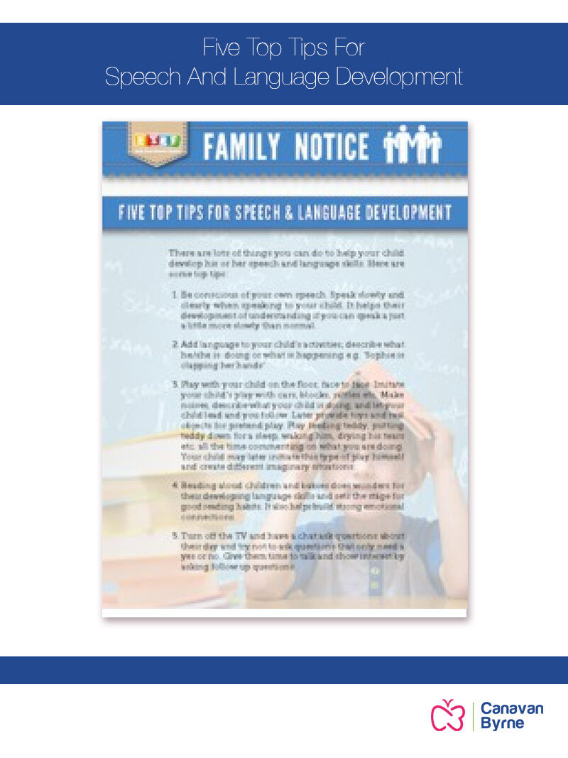 Five Top Tips For Speech And Language Development