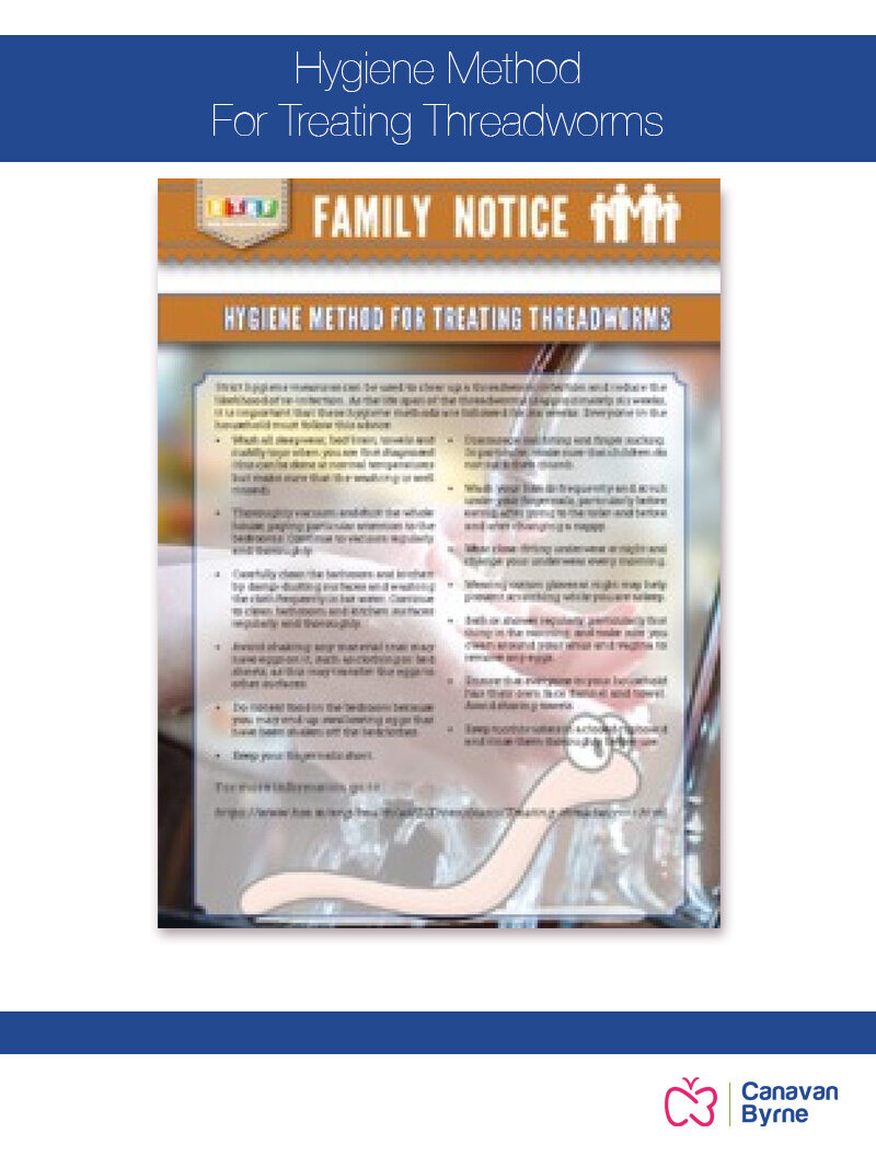 Hygiene Method For Treating Threadworms