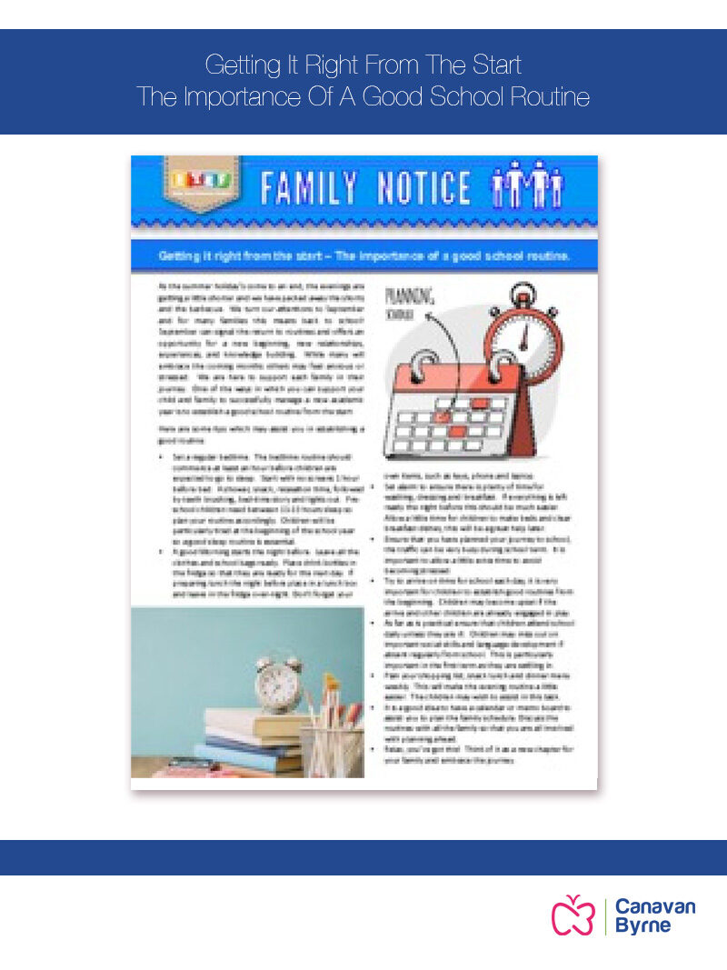 Getting It Right From The Start – The Importance Of A Good School Routine