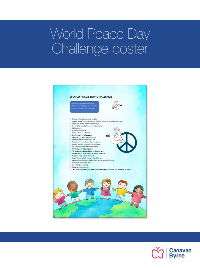 World Peace Day Challenge poster