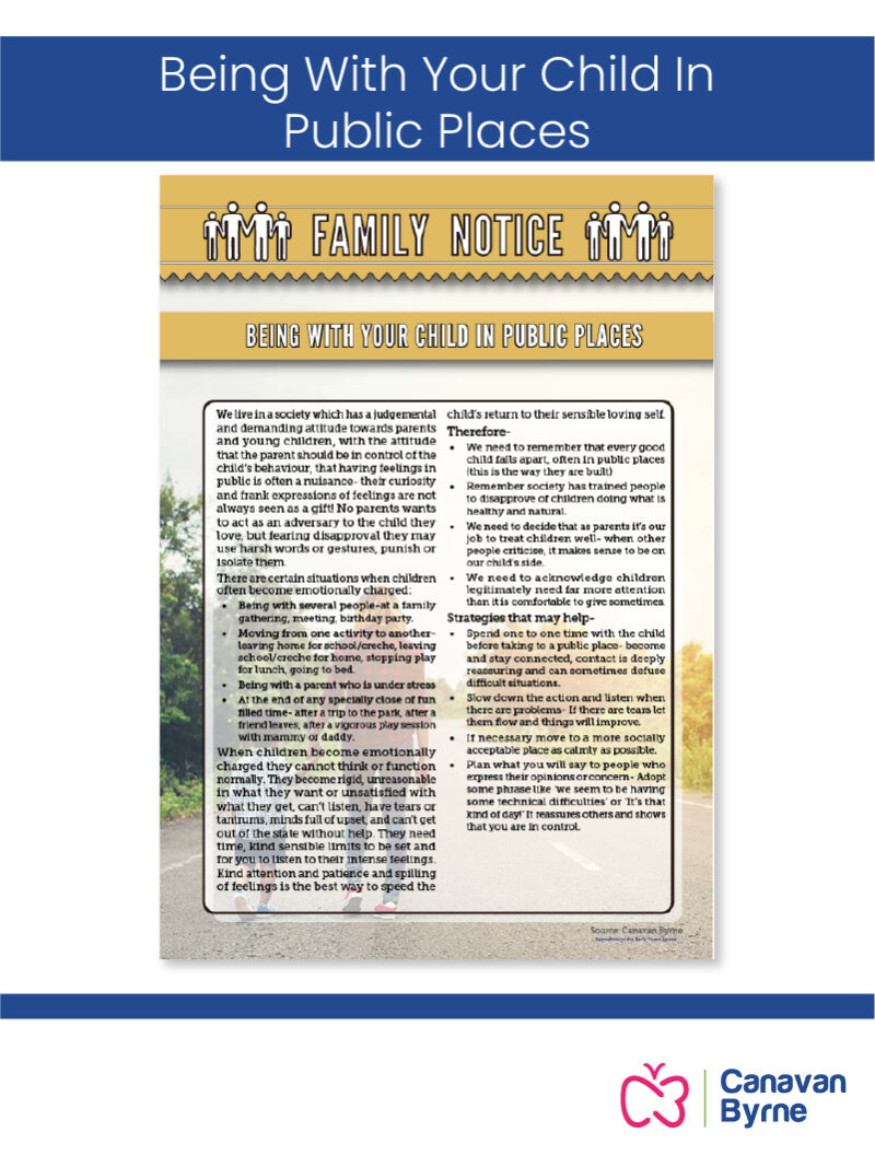 Being With Your Child In Public Places