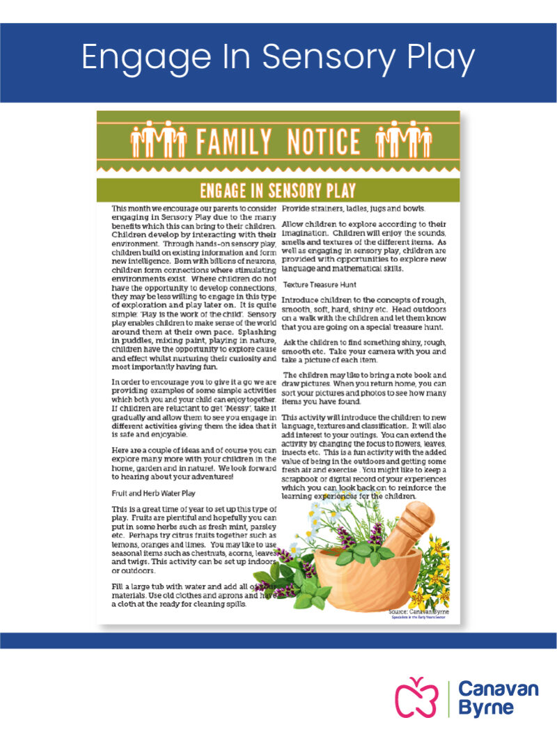 Engage In Sensory Play