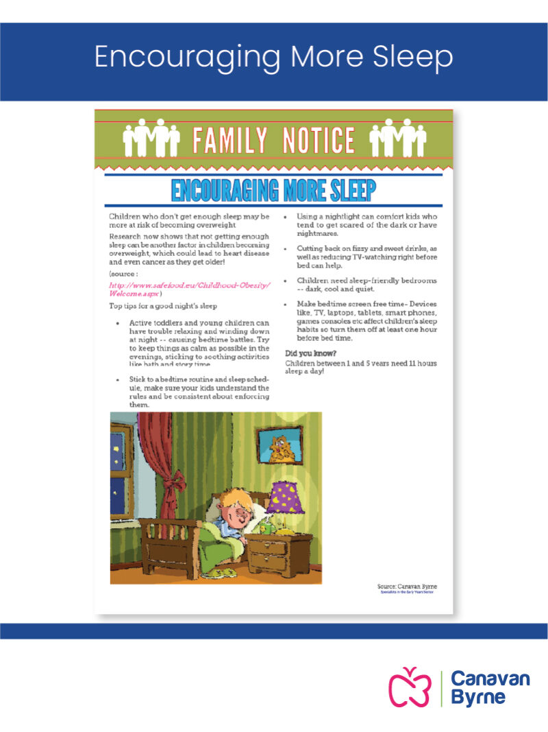 Encouraging More Sleep