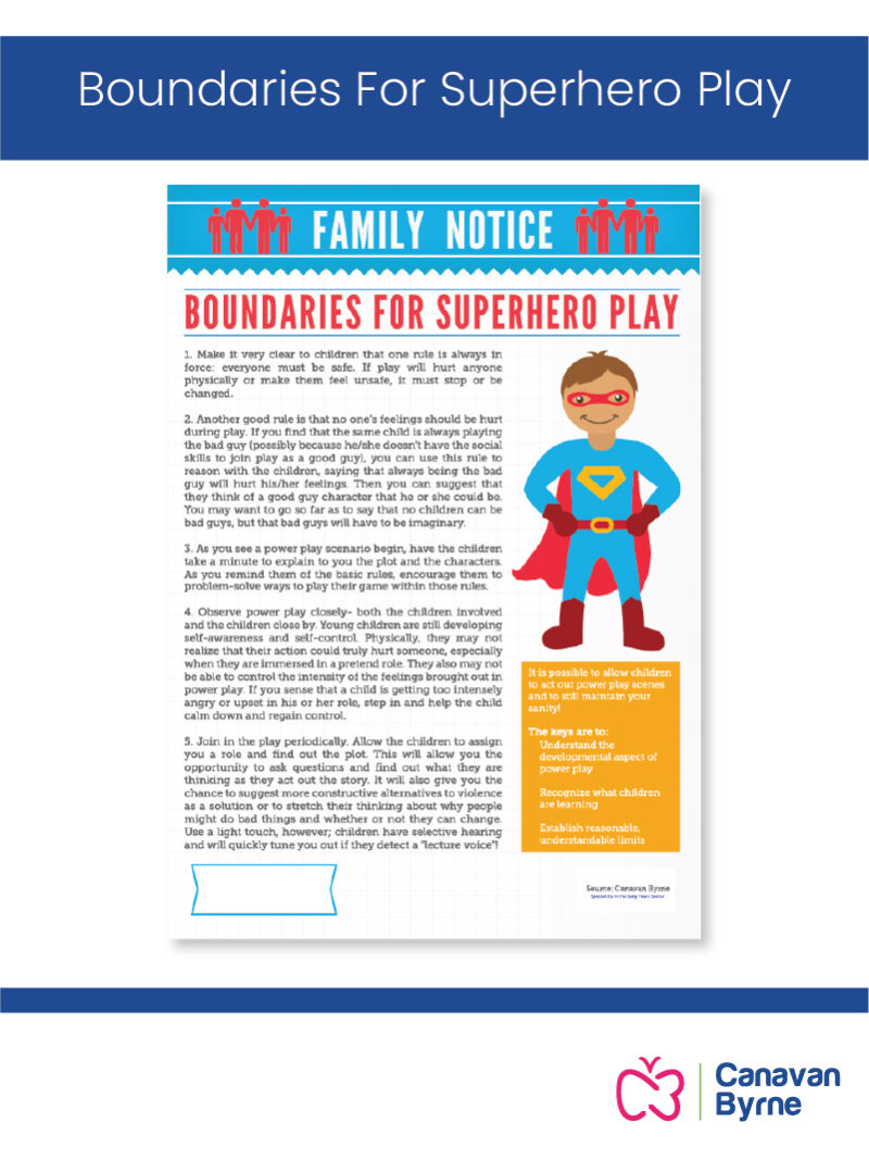 Boundaries For Superhero Play
